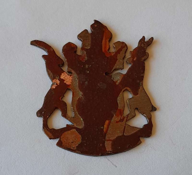 Rare Vintage Rhodesian "Inyanga" Metal Badge.