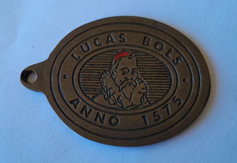 Vintage Bols Brandy Metal Tag.