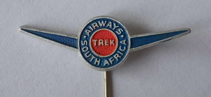 Vintage South African Airways Trek Badge.