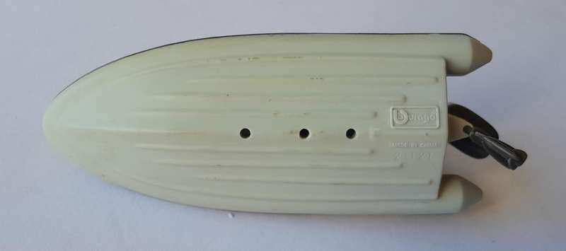Vintage Bburago Fire Rescue RIB. Swiveling Motor.  13cm