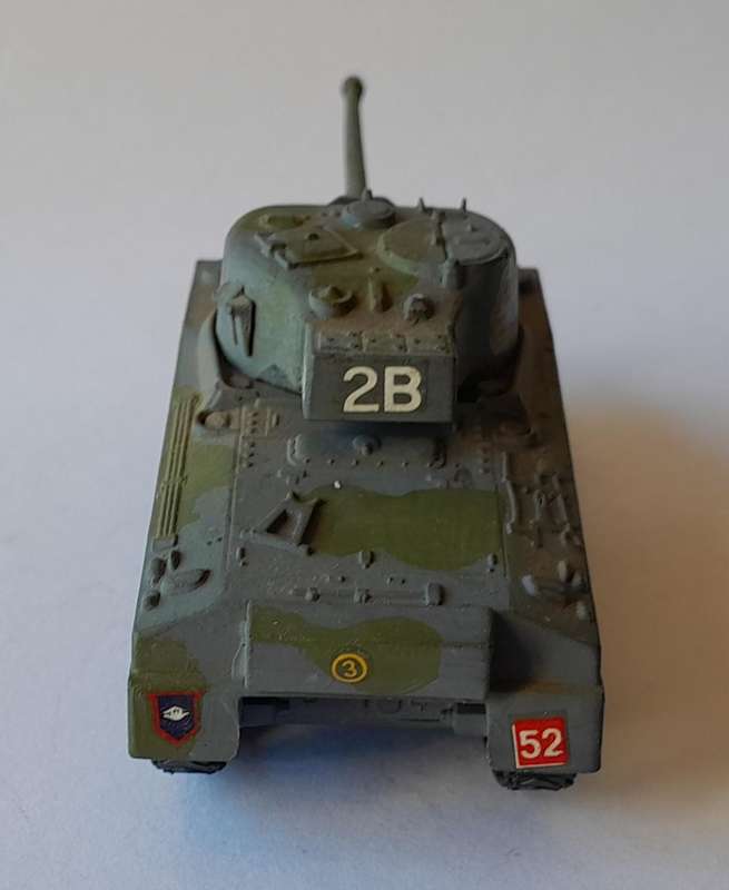 Vintage WW2 Sherman Firefly.  Hand-Painted (Plastic).  10.5cm.  Swiveling Turret.