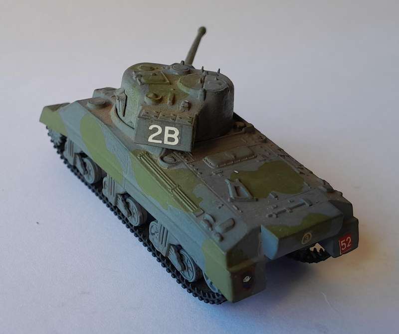 Vintage WW2 Sherman Firefly.  Hand-Painted (Plastic).  10.5cm.  Swiveling Turret.
