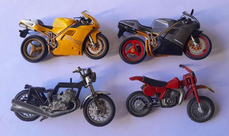 Vintage Collection of 4 x Die-Cast Motorcycles - Ducati etc.