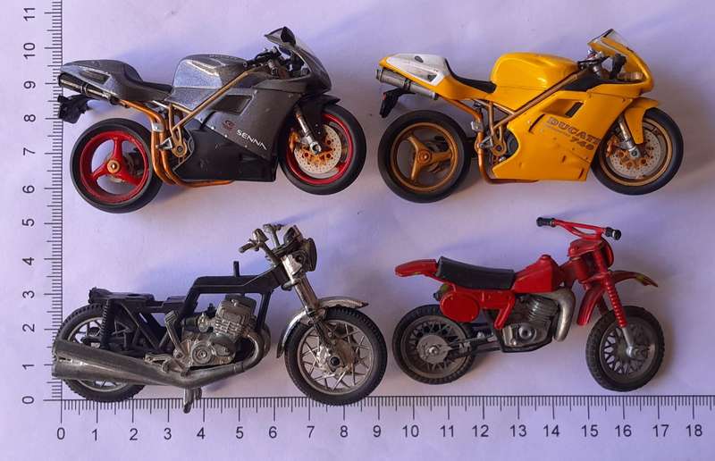 Vintage Collection of 4 x Die-Cast Motorcycles - Ducati etc.