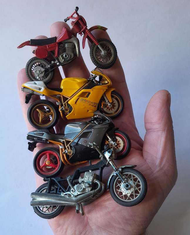 Vintage Collection of 4 x Die-Cast Motorcycles - Ducati etc.