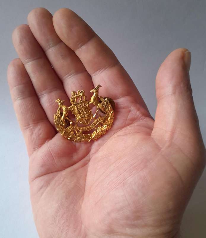 Early SA Army Warrant Officers Rank Badge.  Pins Intact.