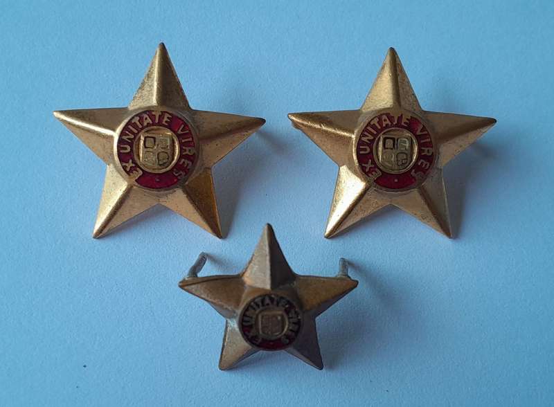 3 x SADF Rank Pips.  Pins Intact.