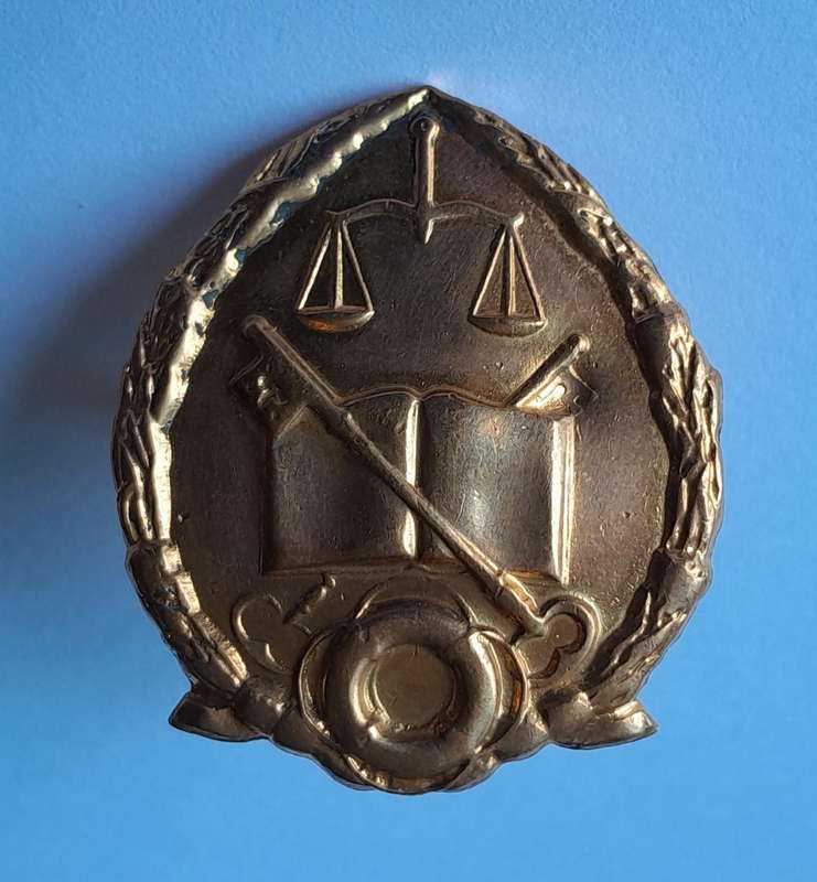 Vintage SA Prison Service Badges.  Cap & Collar.  Lugs & Pins Intact.