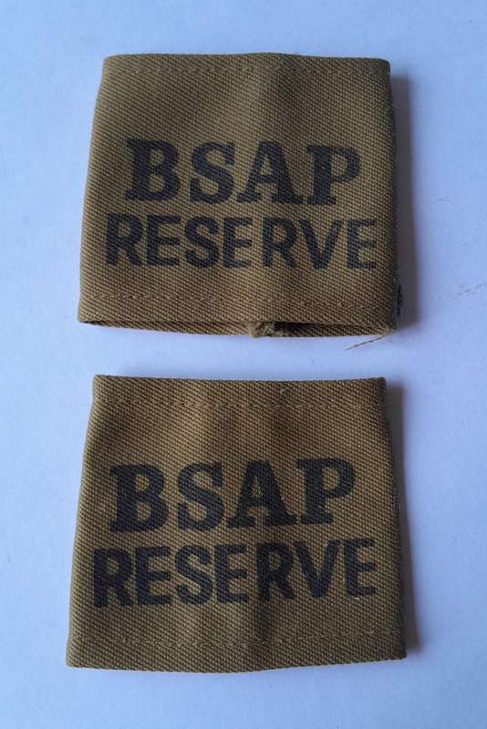 Pair Vintage Rhodesian BSAP (British South African Police) Slip-ons.