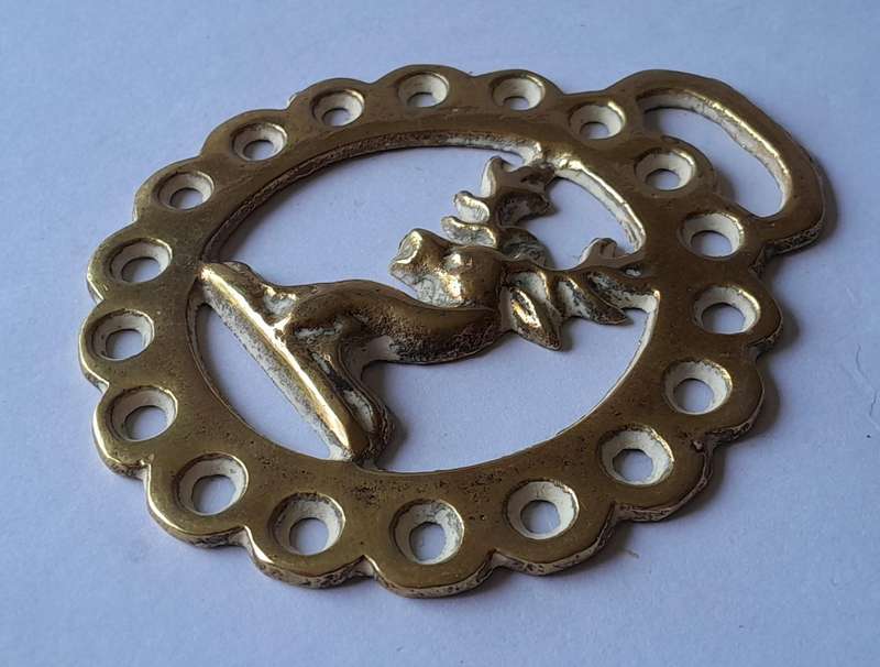 Antique Horse Brass. 9 x 8cm.