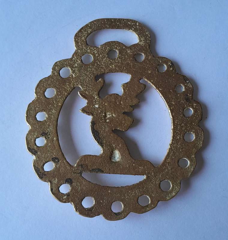 Antique Horse Brass. 9 x 8cm.