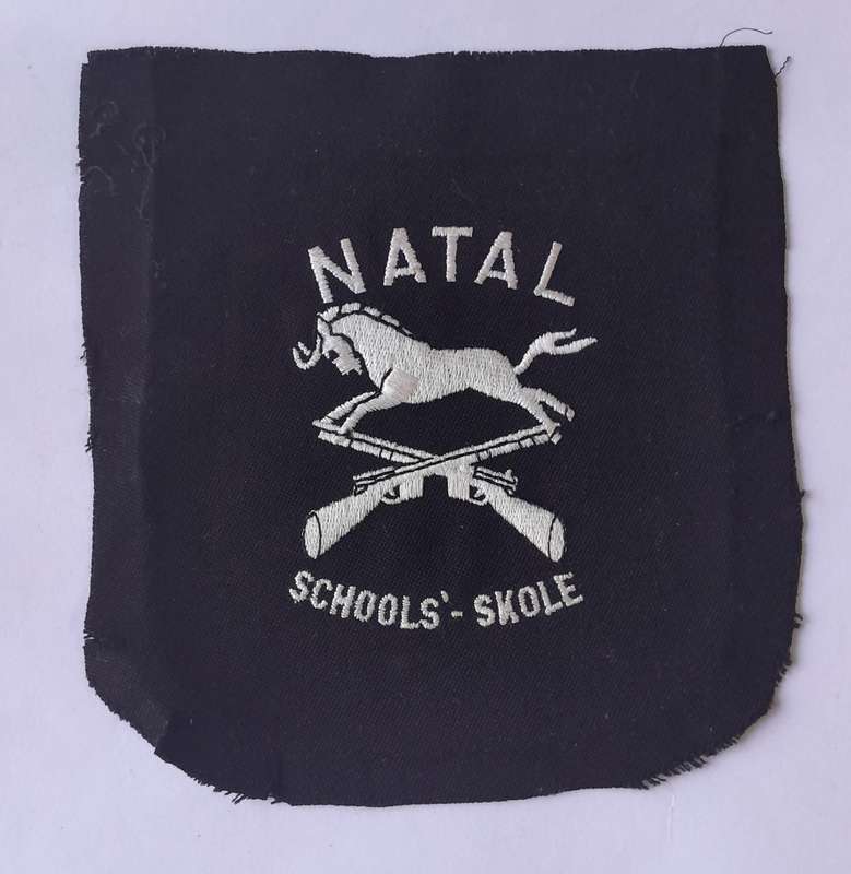Vintage Natal Schools Shooting Blazer Badge.
