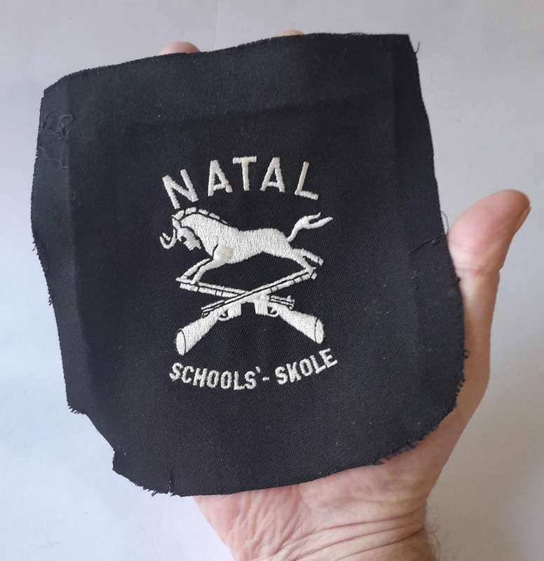 Vintage Natal Schools Shooting Blazer Badge.