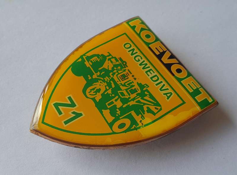 Koevoet Zulu 1 Ongwediva Metal Flash.  All Pins Intact.