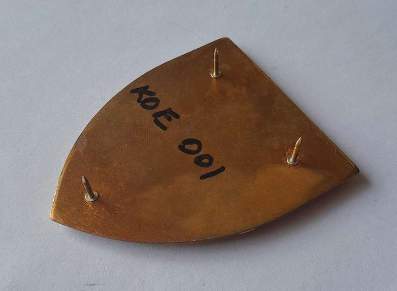 Koevoet Zulu 1 Ongwediva Metal Flash.  All Pins Intact.