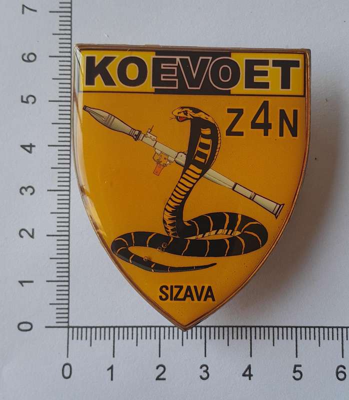Koevoet Combat Team Zulu 4 November Metal Flash.  All Pins Intact.
