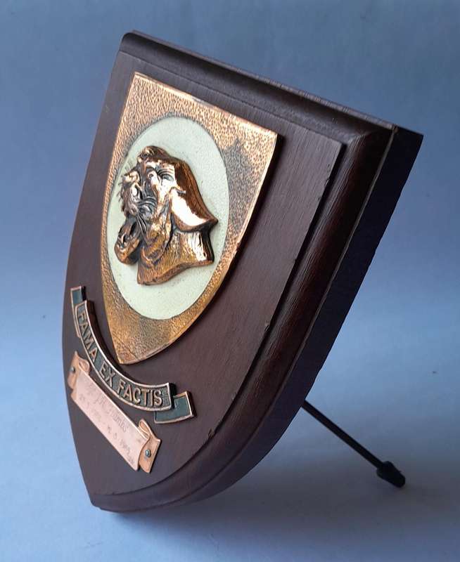 SA Air Force 19 Squadron Plaque.  "Sgt. JH Frambs, 1982 - 1985"