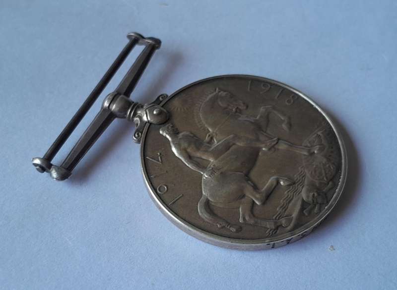 WW1 1914-1918 War Medal (Silver) to Cpl. P.L Van Heeden 6th S.A.I. (South African Infantry).