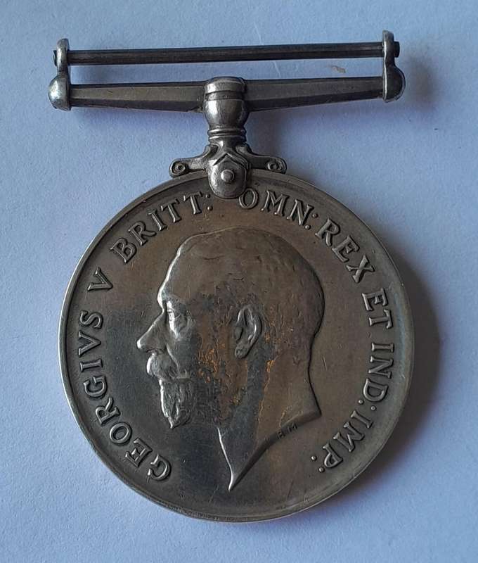WW1 1914-1918 War Medal (Silver) to Cpl. P.L Van Heeden 6th S.A.I. (South African Infantry).