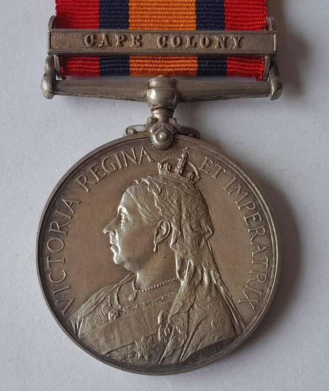 Boer War QSA Medal to 2959, Pte. W.G. Hawtry, Duke of Edinburgh's Own Volunteer Rifles.