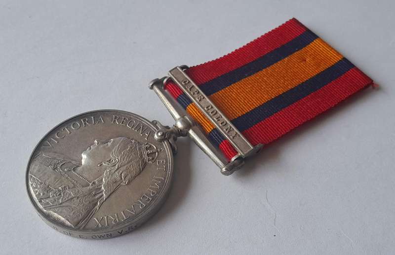 Boer War QSA Medal to 2959, Pte. W.G. Hawtry, Duke of Edinburgh's Own Volunteer Rifles.