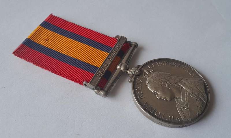 Boer War QSA Medal to 2959, Pte. W.G. Hawtry, Duke of Edinburgh's Own Volunteer Rifles.