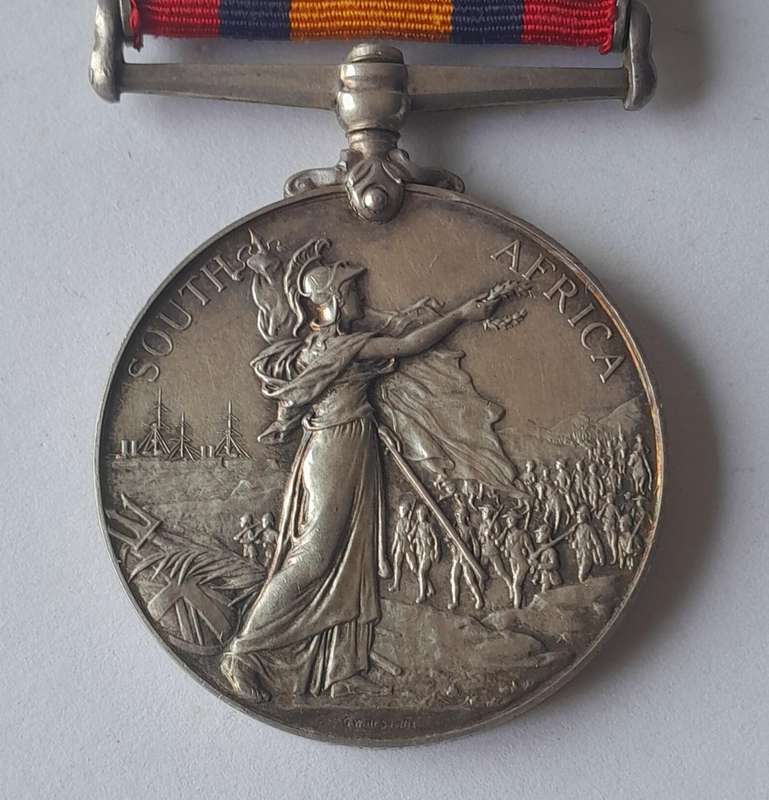 Boer War QSA Medal to 2959, Pte. W.G. Hawtry, Duke of Edinburgh's Own Volunteer Rifles.