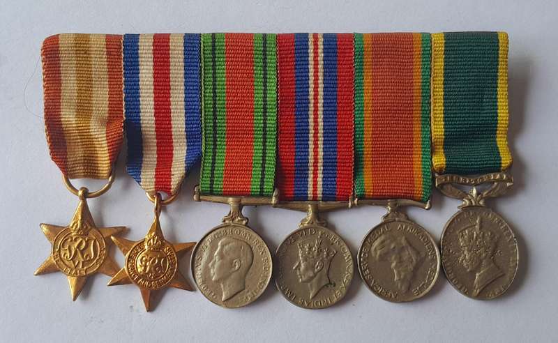 WW2 Miniature Medal Group.  6 x Medals.