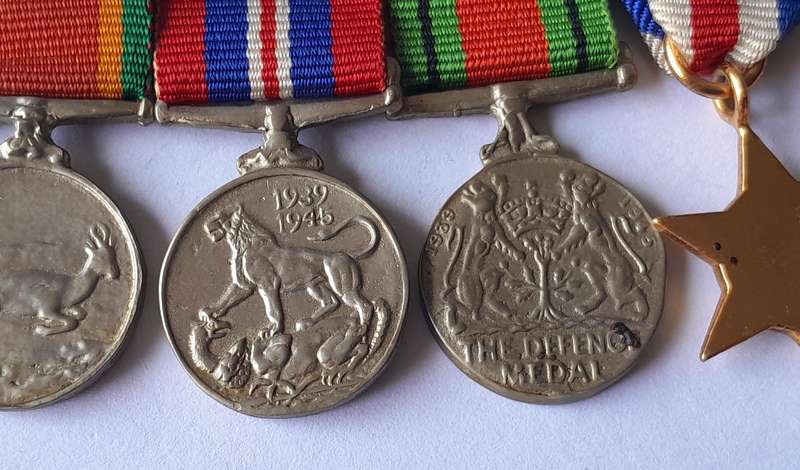 WW2 Miniature Medal Group.  6 x Medals.