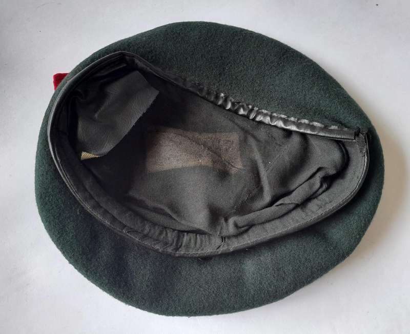 Vintage Rhodesian Regiment Bush War Beret With Badge.