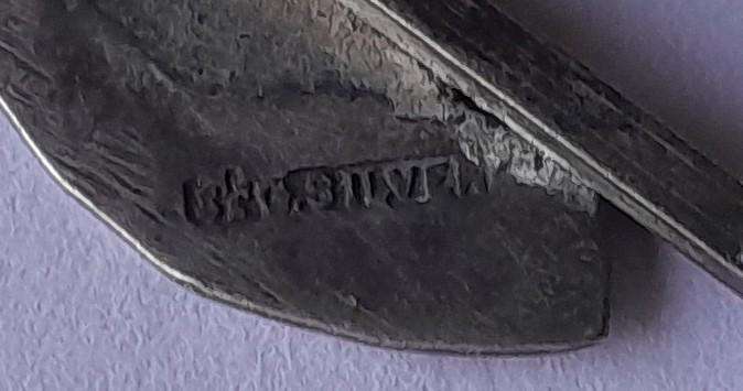 WW2 Solid Silver SA Artillery Sweetheart Badge.  Clasp Present (No Pin).