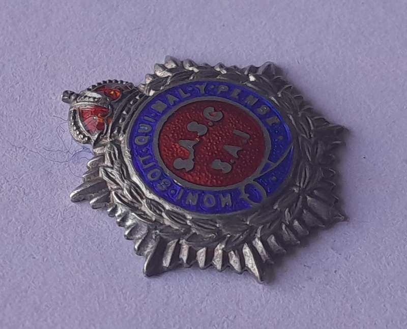 WW2 SA Service Corps SASC/ SAI Sweetheart Badge.  Enameled.  No Clasp.