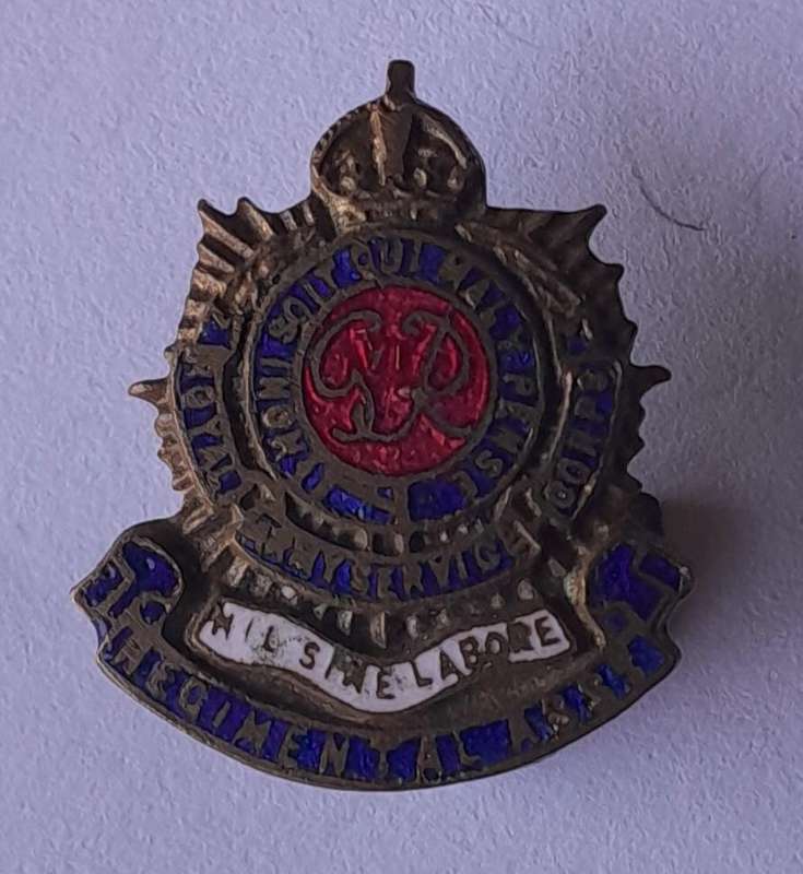 WW2 Royal Army Service Corps Sweetheart Badge.  Clasp Intact.