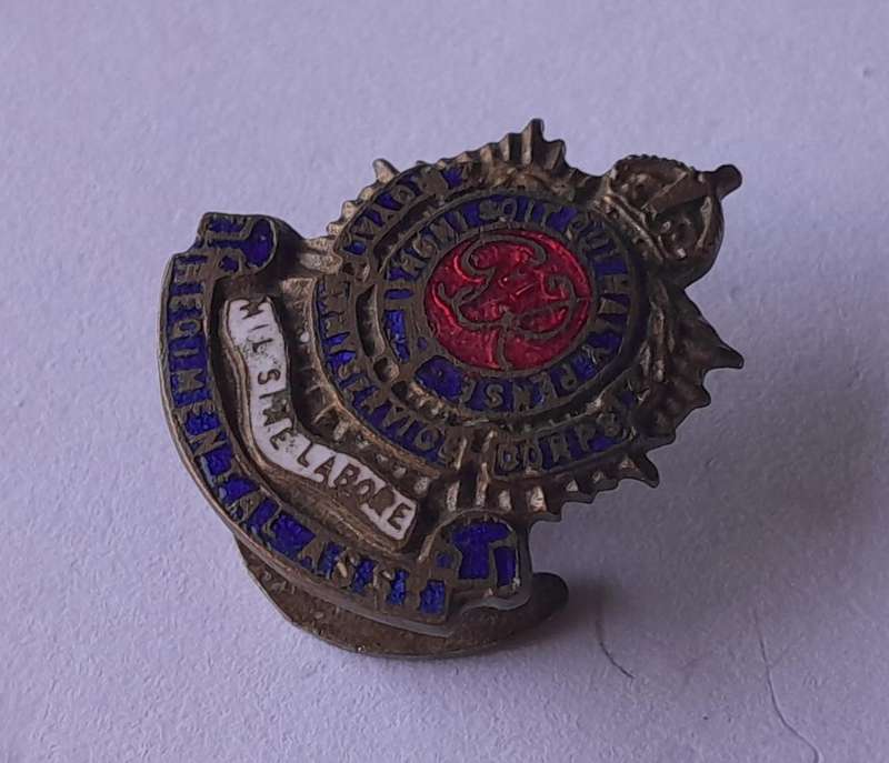 WW2 Royal Army Service Corps Sweetheart Badge.  Clasp Intact.