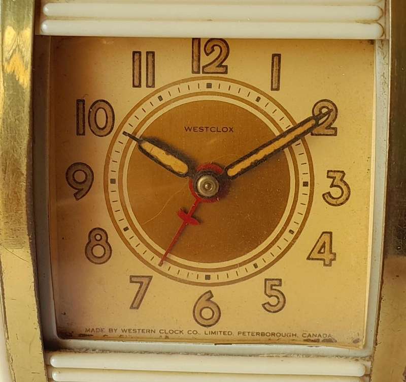 1950's Westclox Marilyn Monroe Bakelite Travel Alarm Clock