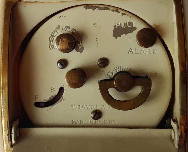 1950's Westclox Marilyn Monroe Bakelite Travel Alarm Clock