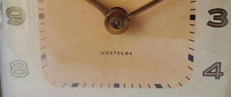 Westclox 1948-1956 Bellboy Alarm Clock. 1946 Canadian Patent.