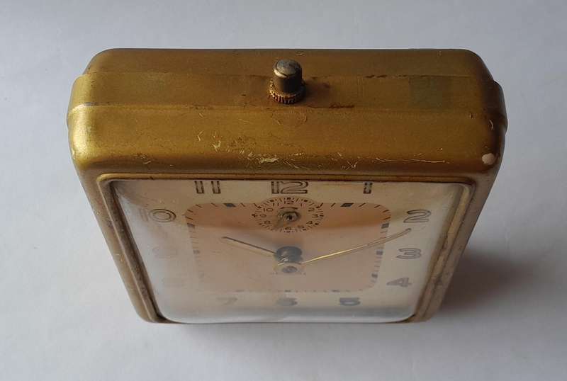 Westclox 1948-1956 Bellboy Alarm Clock. 1946 Canadian Patent.