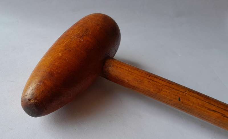 Antique Lead Worker's Bossing Mallet By Tyzack & Son.  Sheffield, England.