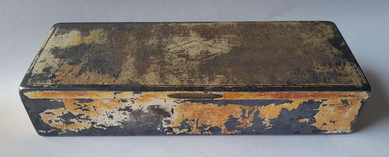 Antique  / Vintage Knitting Needle Collection In Old State Express Cigarette Tin.