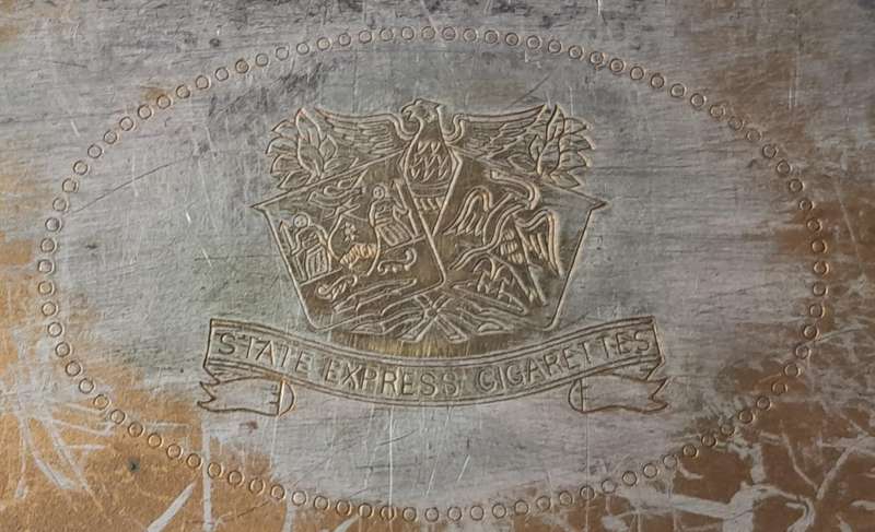 Antique  / Vintage Knitting Needle Collection In Old State Express Cigarette Tin.
