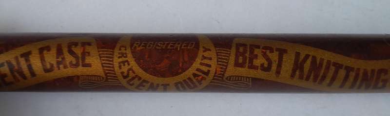 Antique "The Crescent Case Best Knitting Pins" With Original Pins.  Superb Condition.