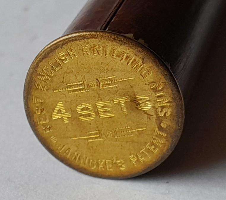 Antique "The Crescent Case Best Knitting Pins" With Original Pins.  Superb Condition.
