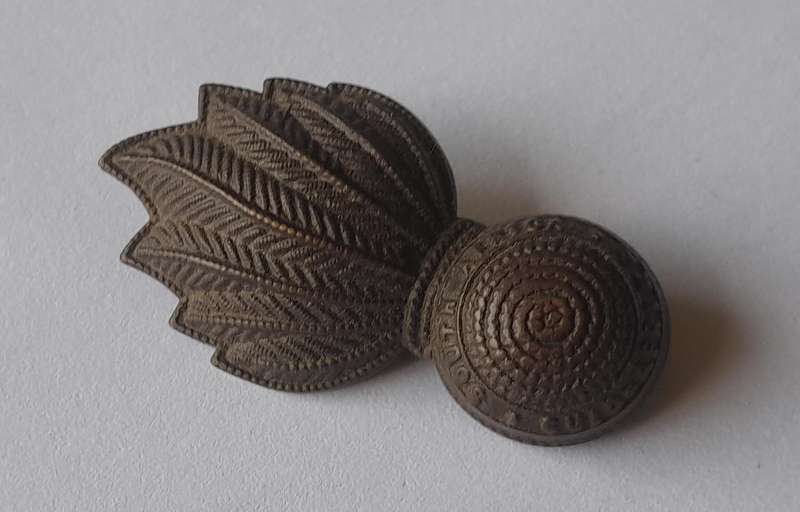 WW2 SA Field Artillery Badge.  Lugs Intact.
