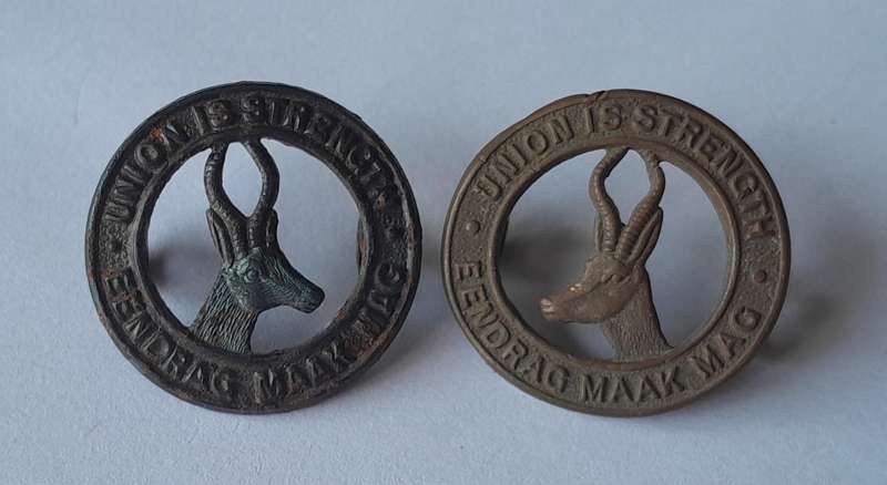 Pair WW2 SA Infantry Collar Badges.  Lugs Intact.