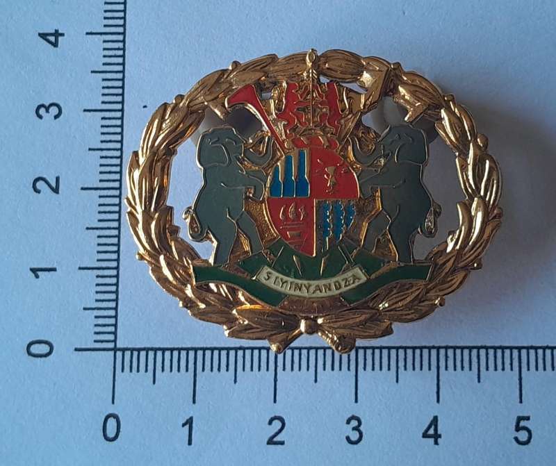 SA Homelands Kangwane Police Warrant Officer Badge.  Pins Intact.