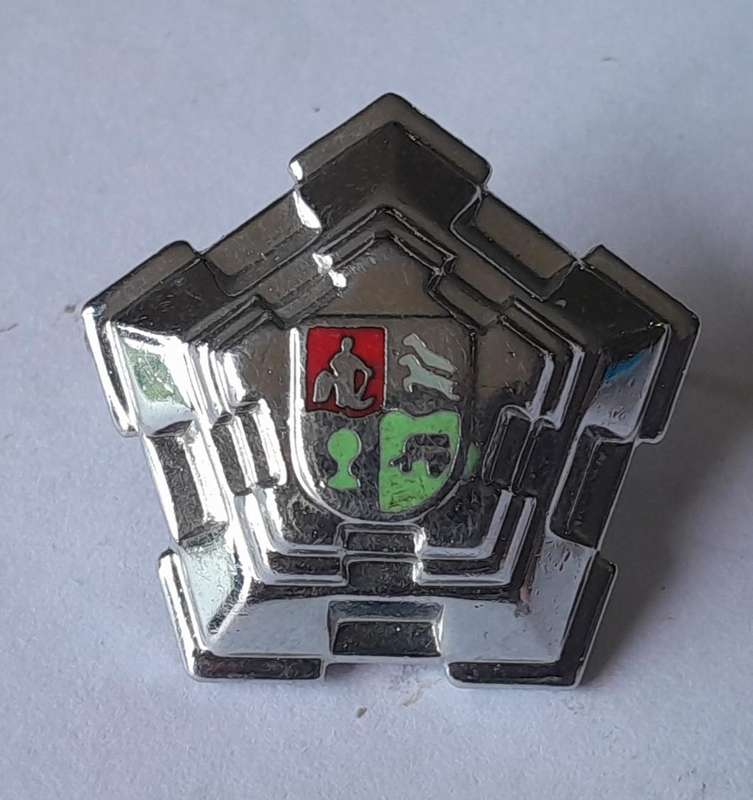 Set of 6 SADF Castle Rank Badges.  (Chrome Type).