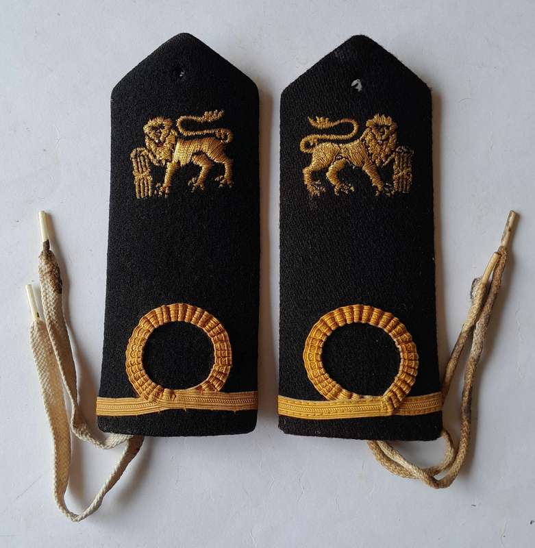 Pair SADF Navy Sub-Lieutenant Rank Epaulettes.