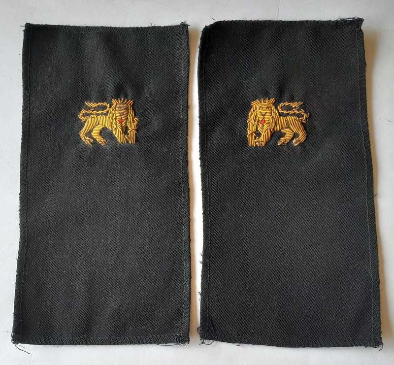 Pair SADF Navy Bullion Insignia.