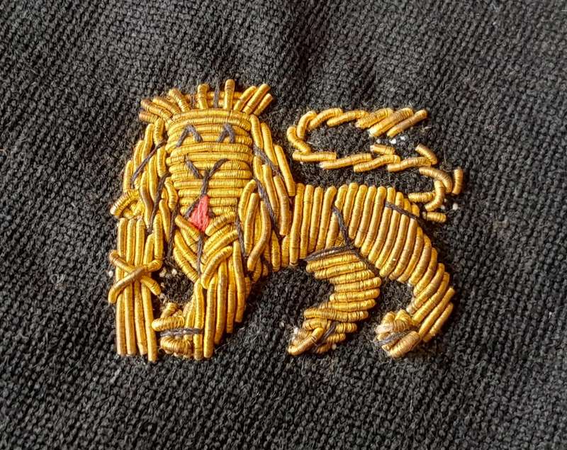 Pair SADF Navy Bullion Insignia.